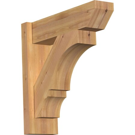 Ekena Millwork Balboa Slat Smooth Outlooker, Western Red Cedar, 5 1/2"W x 18"D x 18"H OUT06X18X18BOA06SWR